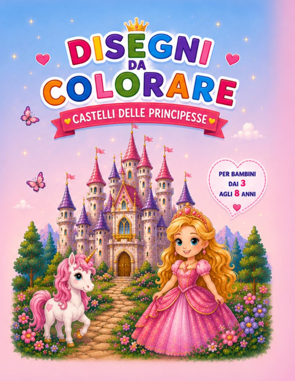 Disegni da colorare: Castelli delle principesse