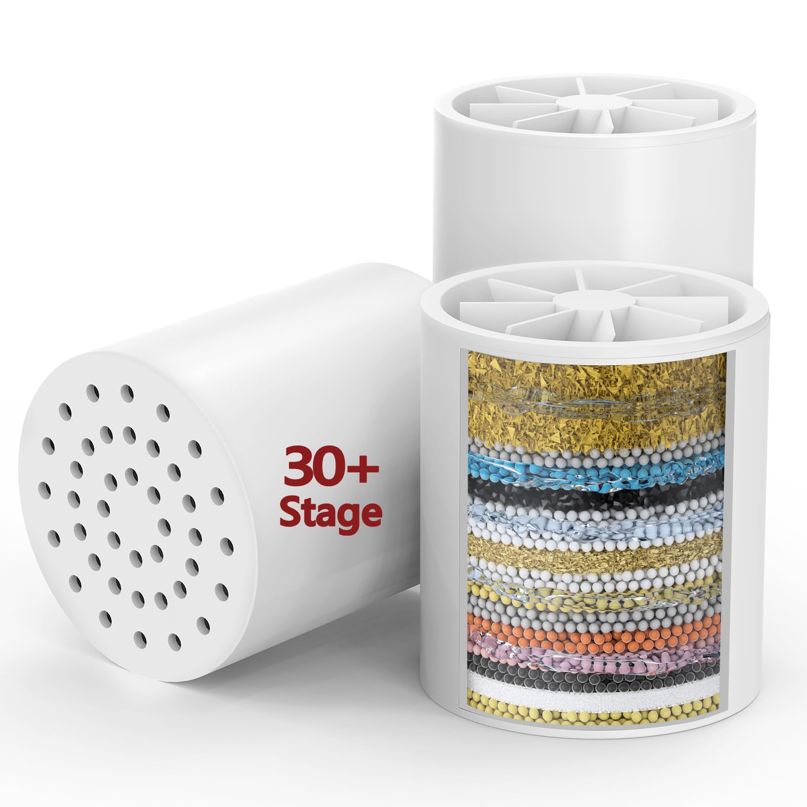 Longriver 3 Pack 33 Stage Universal Shower Filter Replacement Cartridge
