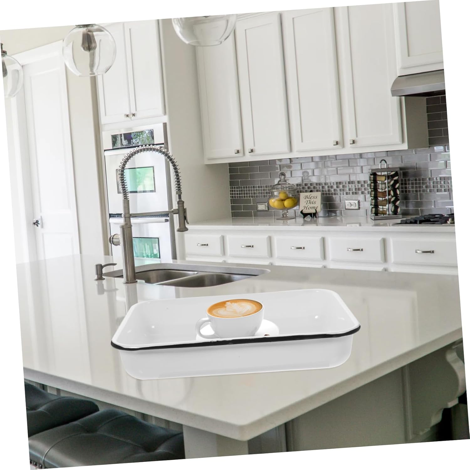 IMIKEYA Baking Pan Non-stick Heat Resistant Multifunctional Storage Tray for Fruit Bread Pancake Baking Random