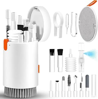 WorldTronics 20-in-1 Screen Cleaning Kit for Laptop, Phone, Tablet, Camera & Monitor – All in One Electronic Cleaner with Brush, Spray & Wipes – Professional Screen Cleaner for TV, Keyboard & Eyeglass