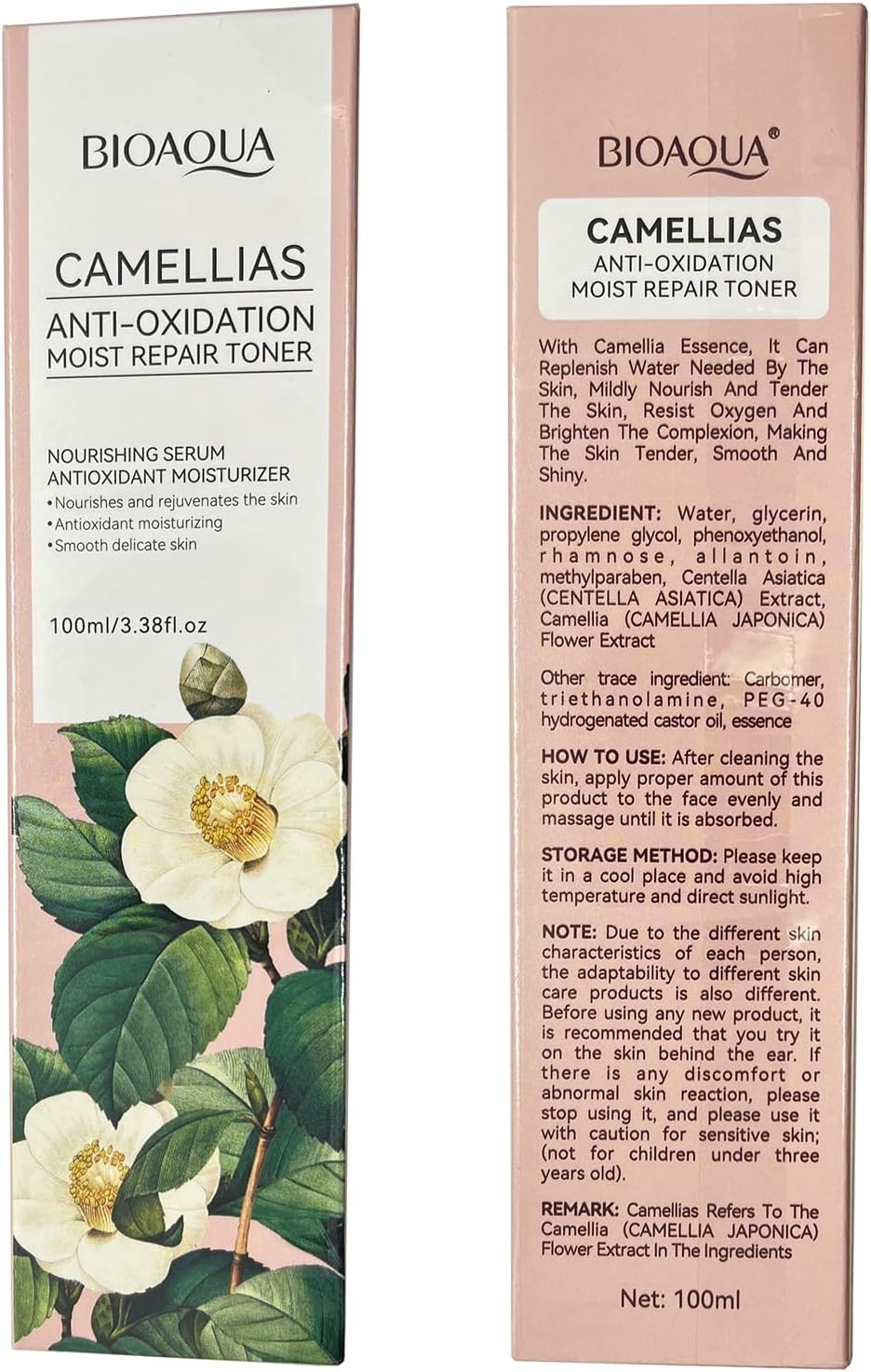 BIOAQUA Camellia Anti-Oxidation Repair Toner Serum Nourishing 100ml