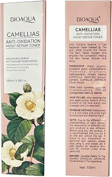 BIOAQUA Camellias Anti-Oxidation Moisturizing Repair Toner Nourishing Serum Smooth Delicate Skin Care 100ml / 3.38fl.oz