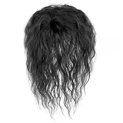 Hair Toppers for Women, 7 Inch Curly Wig Topper Human