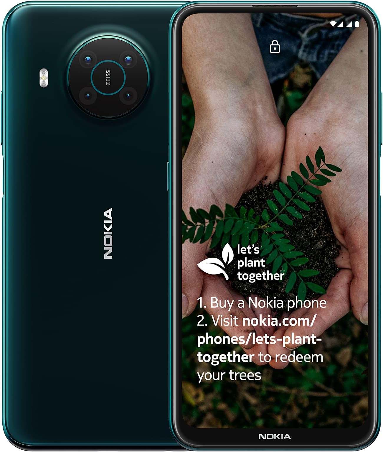 Nokia X10 6.67 Inch Android UK SIM Free Smartphone with 5G Connectivity - 6 GB RAM and 64 GB Storage (Dual SIM) - Forest Green