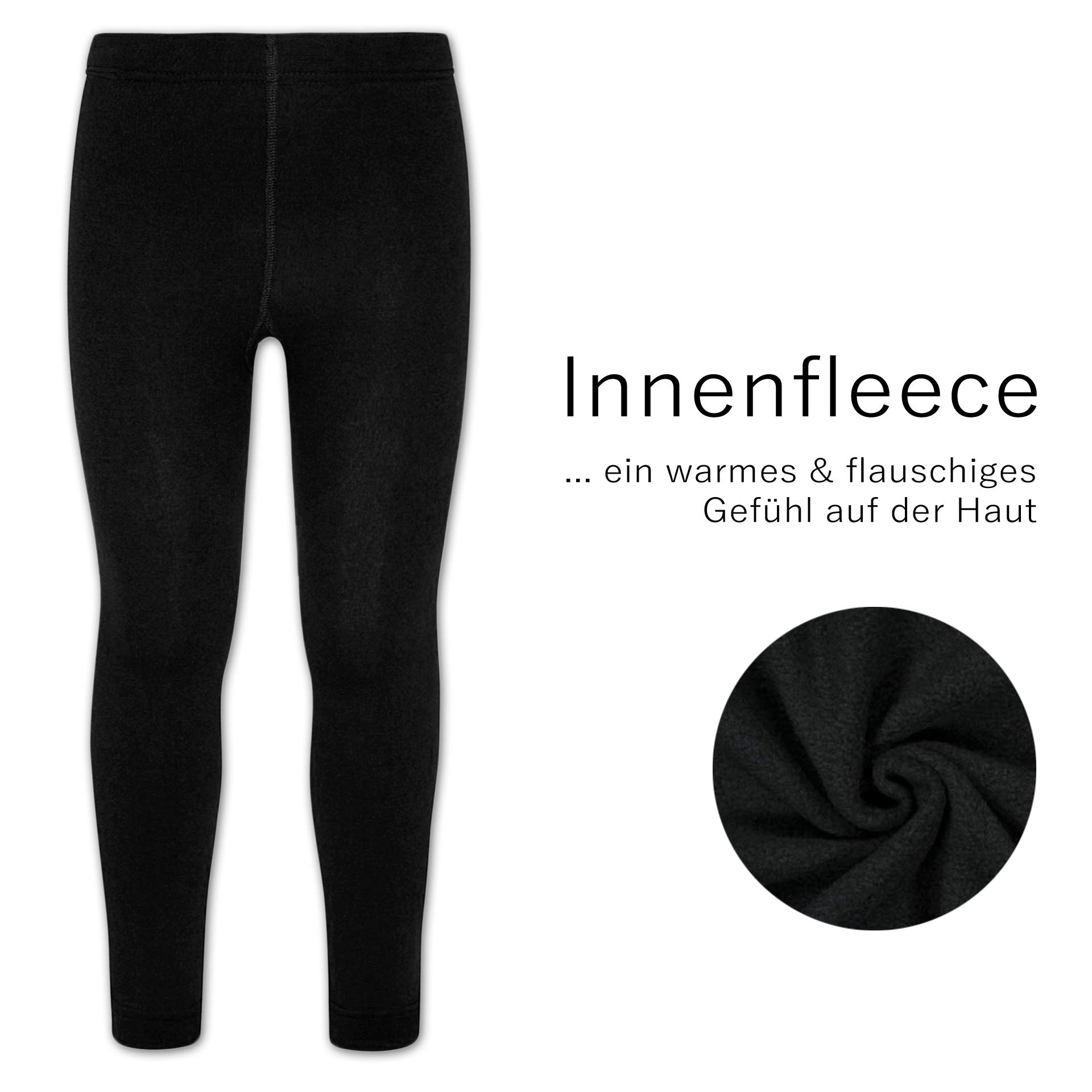 Legging thermique pour enfant avec polaire (1 à 3 paquets)