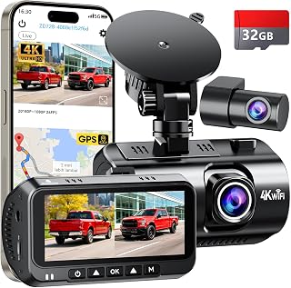 Befumly 4K Dash Camera for Trucks: WiFi GPS Dual Dash Cam for Ford F150 F250 Ram 1500 - Night Vision, 24H Parking Mode, Ea... Price In India