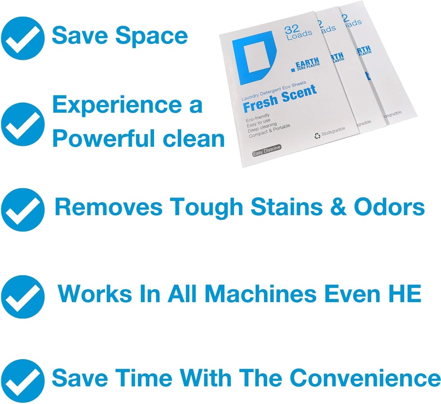 EARTHZEROPLASTIC method laundry detergent| ecos Laundry detergent sheets|eco friendly laundry detergent|hypoallergenic laundry detergent |sensitive skin laundry detergent |laundry sheets 32 loads