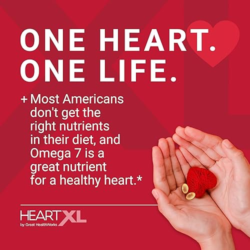 Miniatura 5 de HeartXL Omega-7 Blend Apoyo a la salud cardiovascular - Promueve el metabolismo saludable - Suplemento de salud cardíaca sin gluten - 30 geles suaves