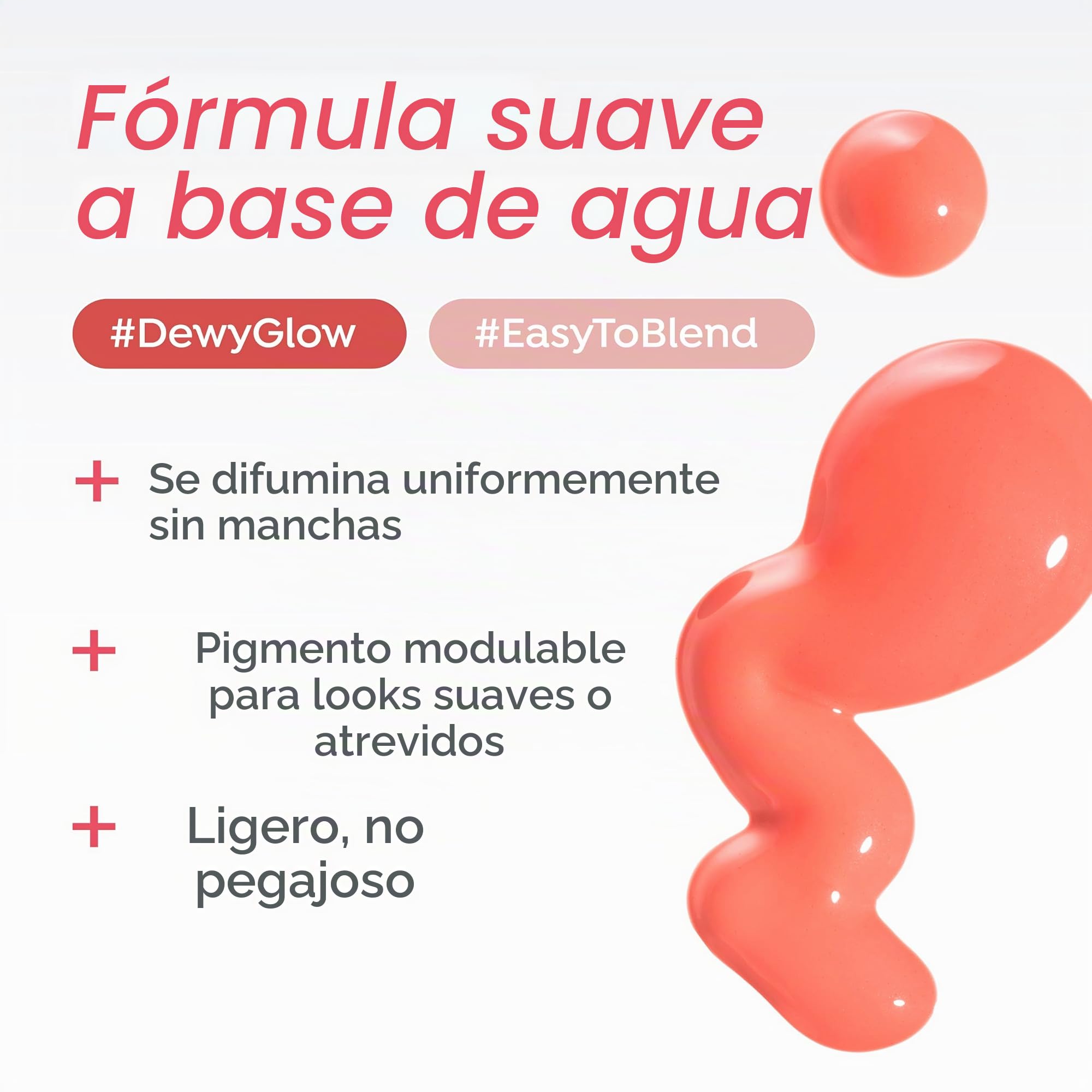A'PIEU JUICY-PANG Water Blusher (RD01 - Popping Cherry) Rubor líquido coreano para mejillas K Beauty Makeup