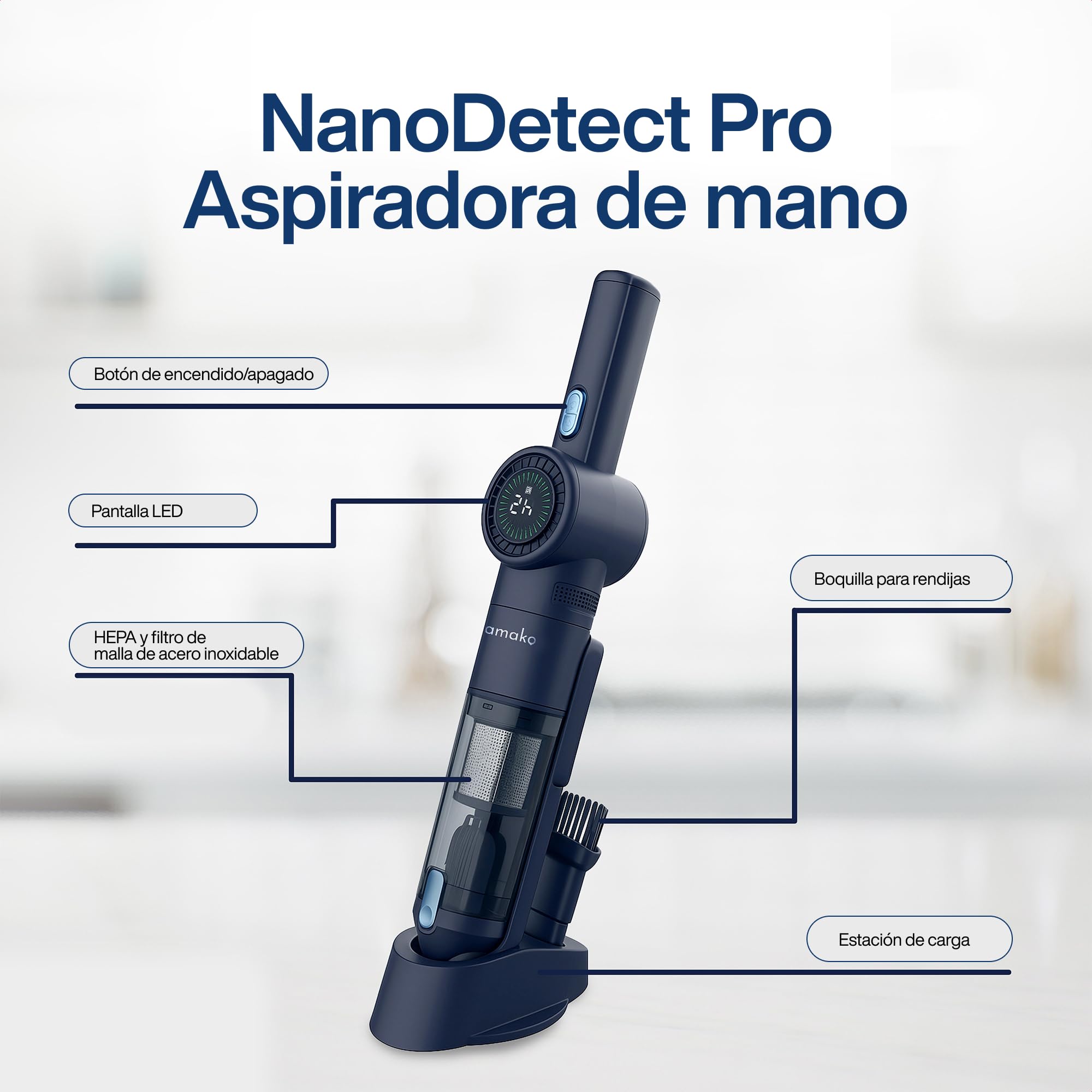 Aspirador de mano NanoDetect Pro 120W