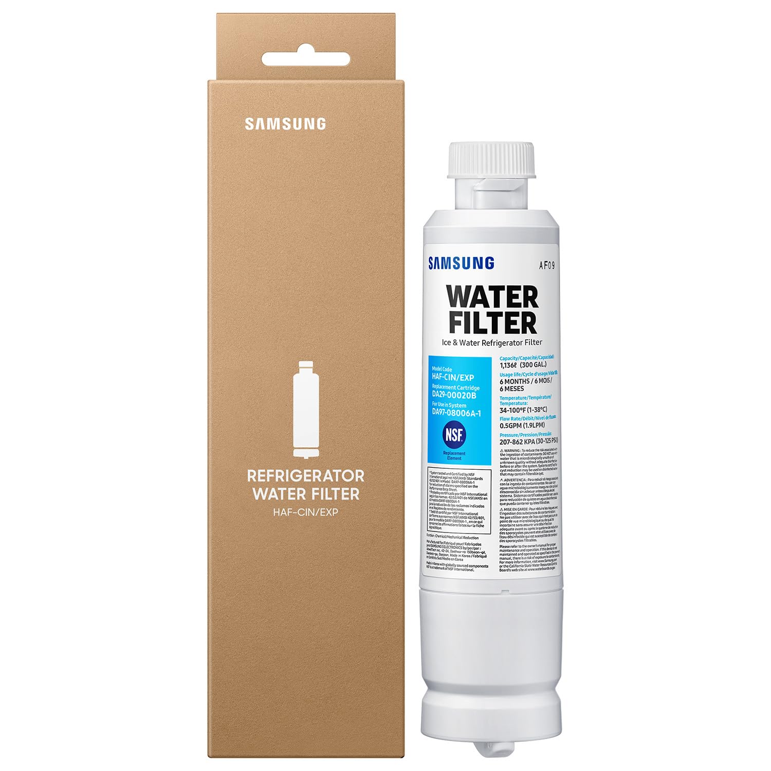 Samsung HAF-CIN/EXP De flujo directo Blanco - Filtro de agua