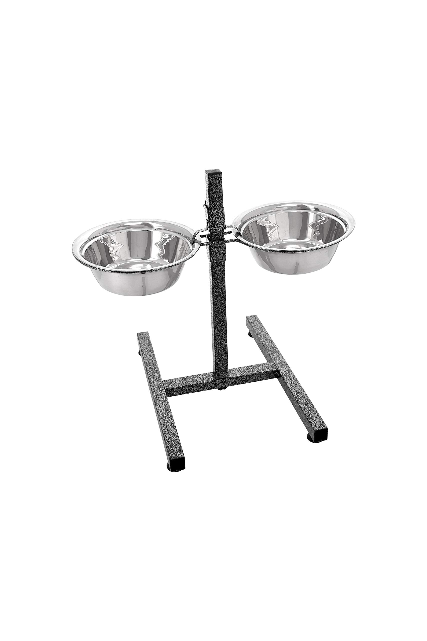 cozytrix Dog Feeder Adjustable Height Stainless Steel Bowls (S)
