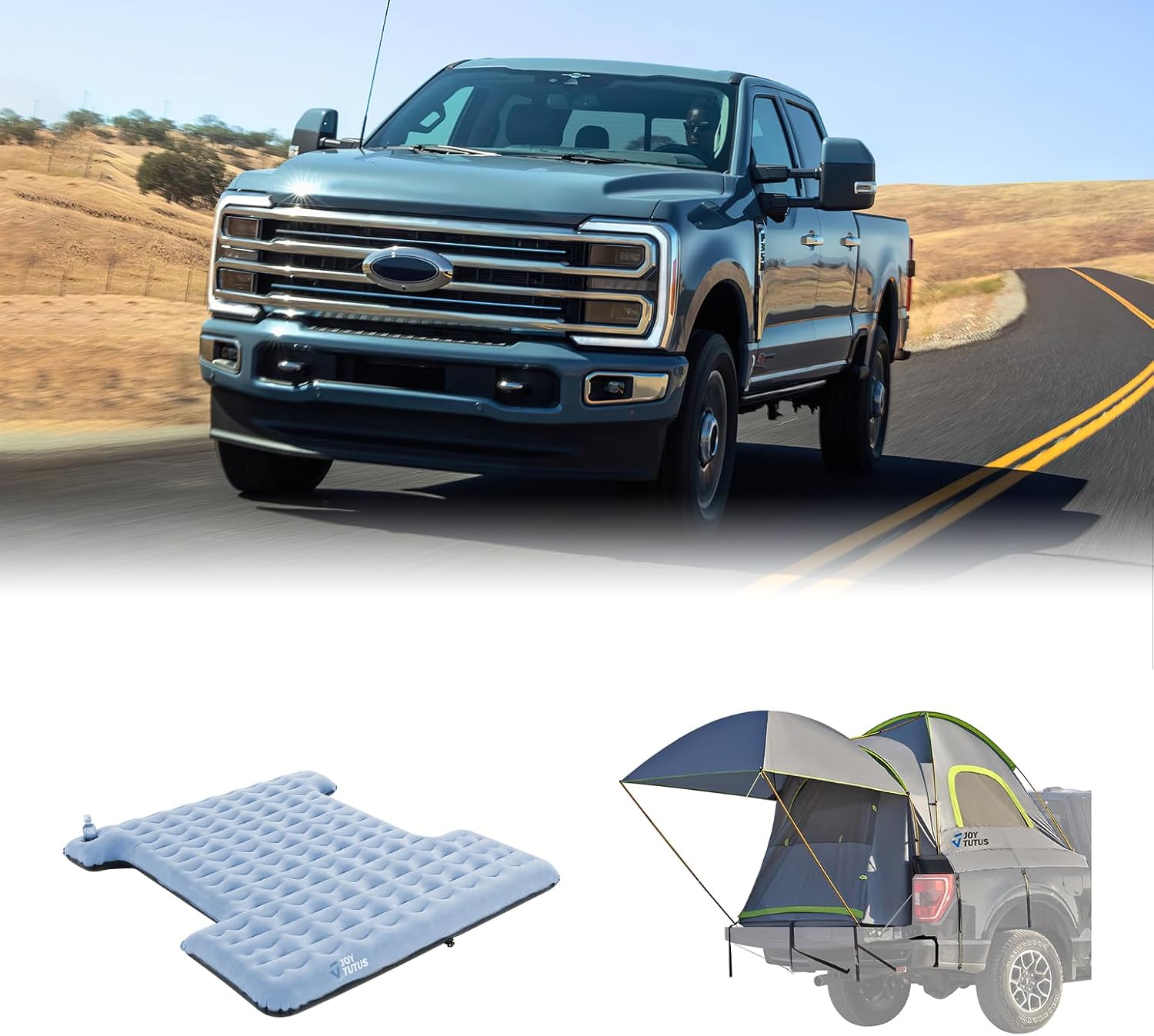 JOYTUTUS Awning Truck Tent 6.5ft+JOYTUTUS 3.0 Upgraded Light Version Truck Bed Air Mattress