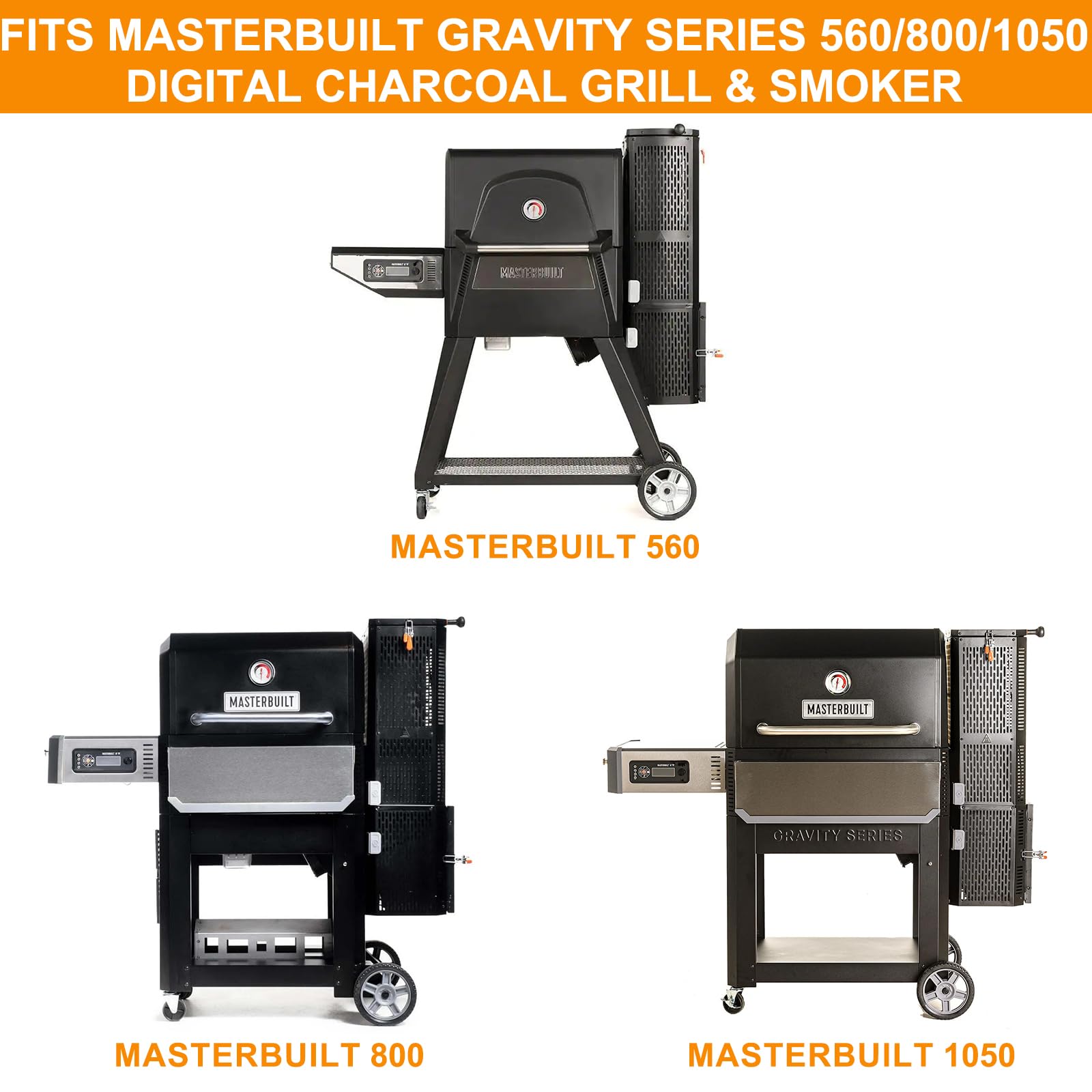 BBQ Rotisserie Grill Kit for Masterbuilt Gravity MB20091220 Rotisserie Kit, Masterbuilt Gravity Series 560 1050 800 Smoker Accessories, Masterbuilt Gravity Series Grill Rotisserie Spit Kit Accessories