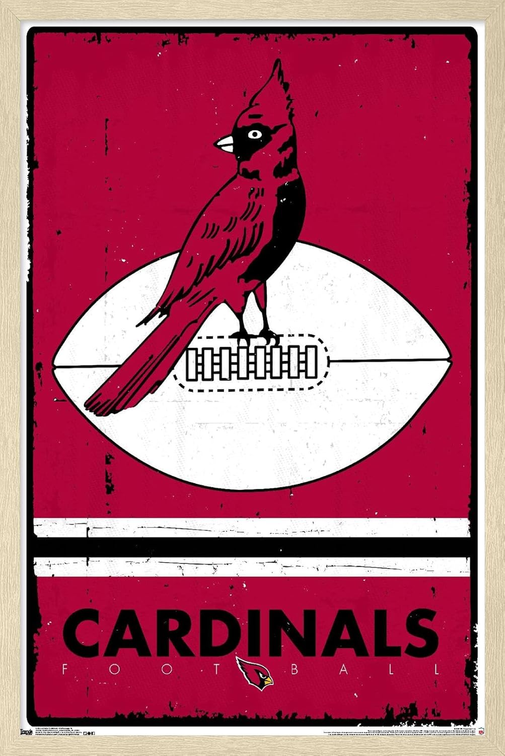 Trends International Wall Poster Arizona Cardinals Retro Logo, 22.375 x 34