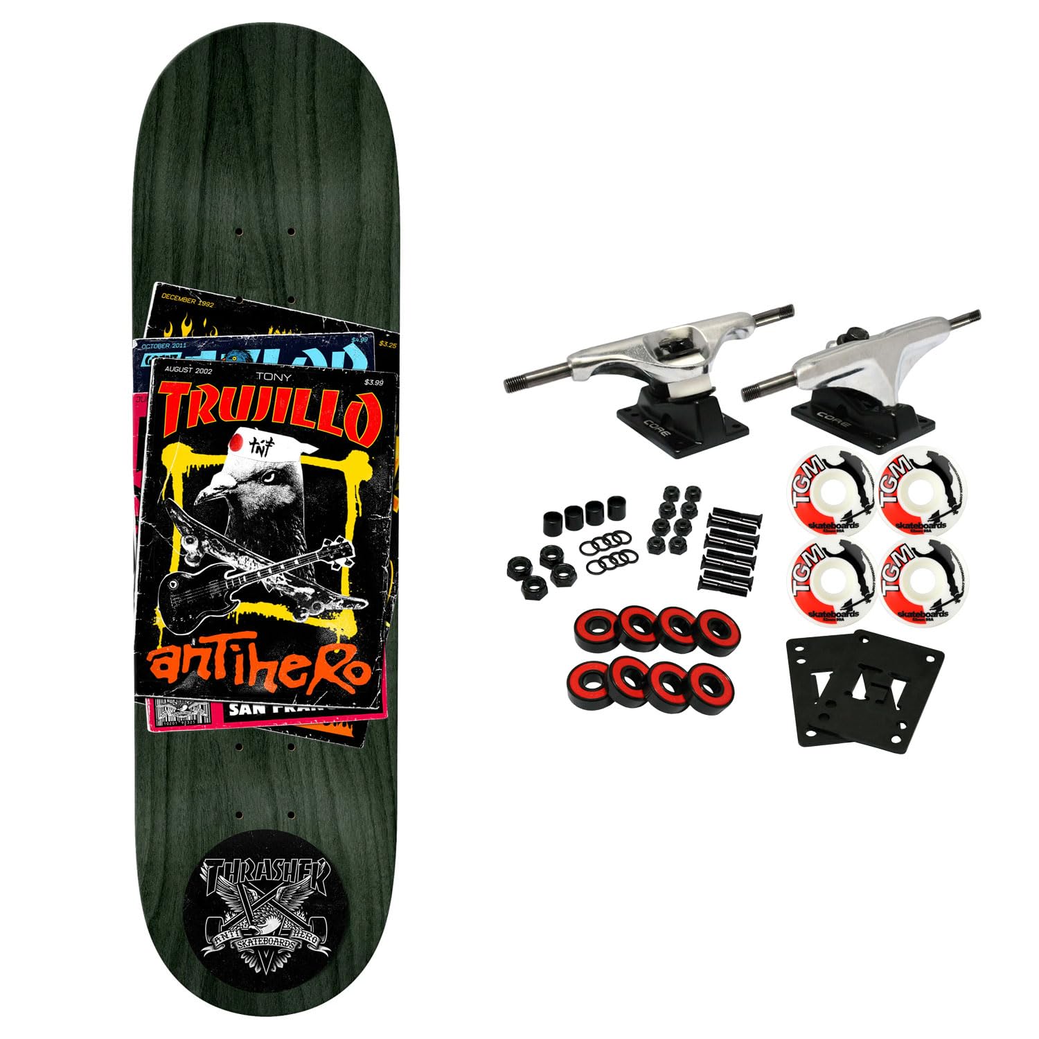 Anti Hero Skateboard Complete Tony Trujillo Thrasher Collab 8.5" x 31.85" Assorted
