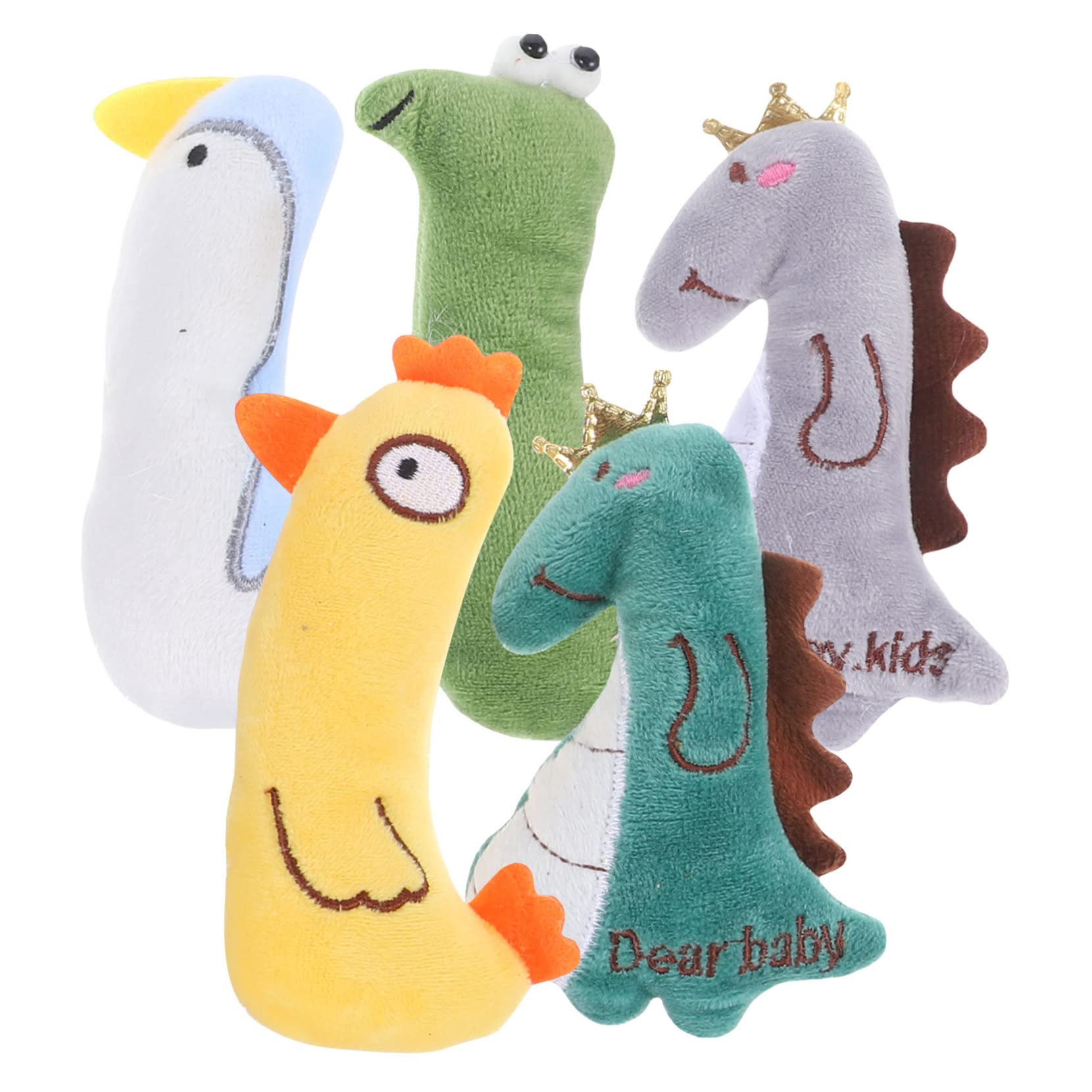 Yardwe 25pièces Jouets Cataire pour Jouets à Mordre Remplis Herbe à Chat Poule Serpent Canard