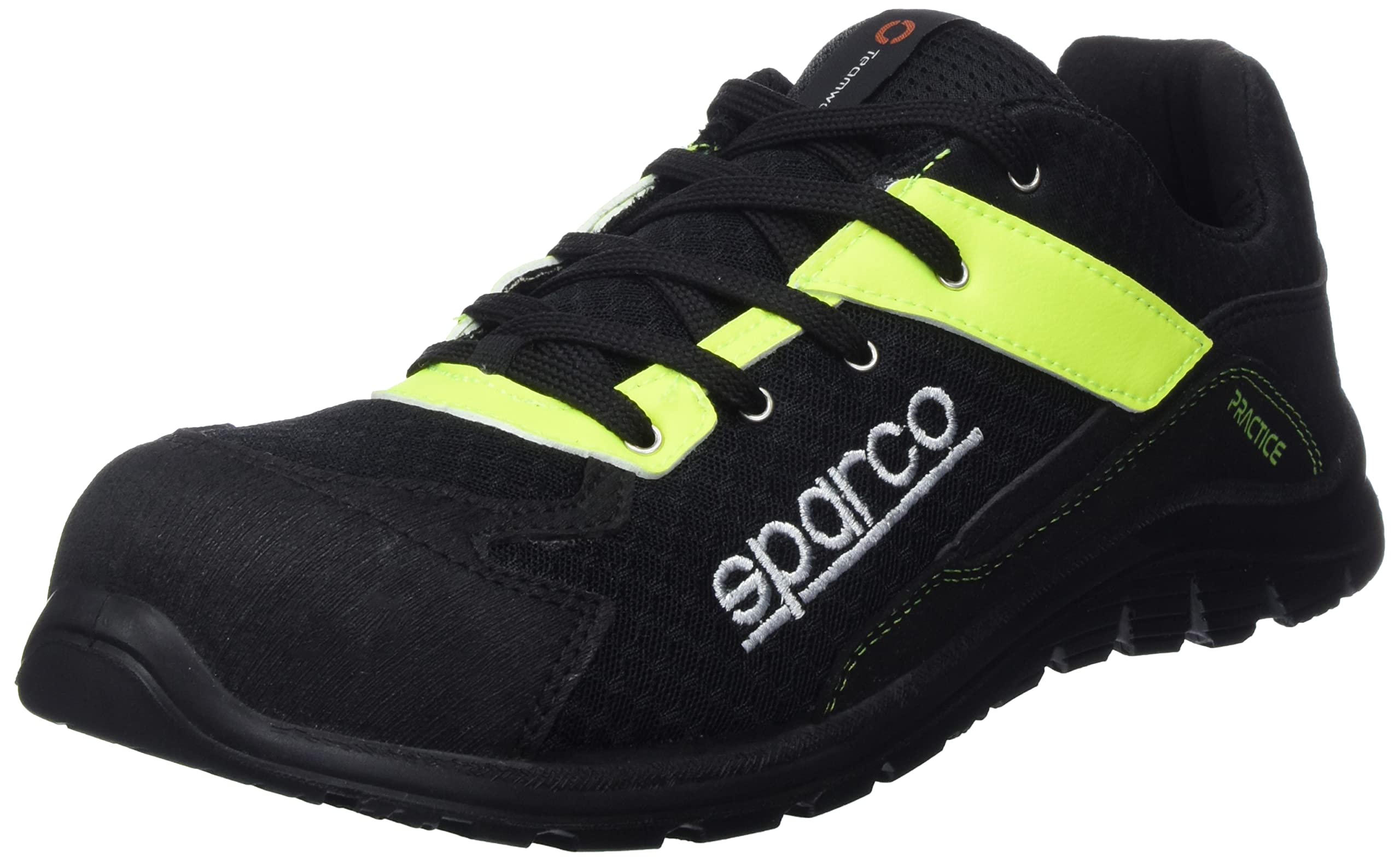 Sparco Unisex Schwarz Gelb - Practice Jos Esd S1pl Sr Fo- Herren Sicherheitsschuhe - Rutschfeste Und Langlebige Arbeitsschuhe - Sicherheitsschuhe Für Alle Arbeitsbedingungen - Eu 48