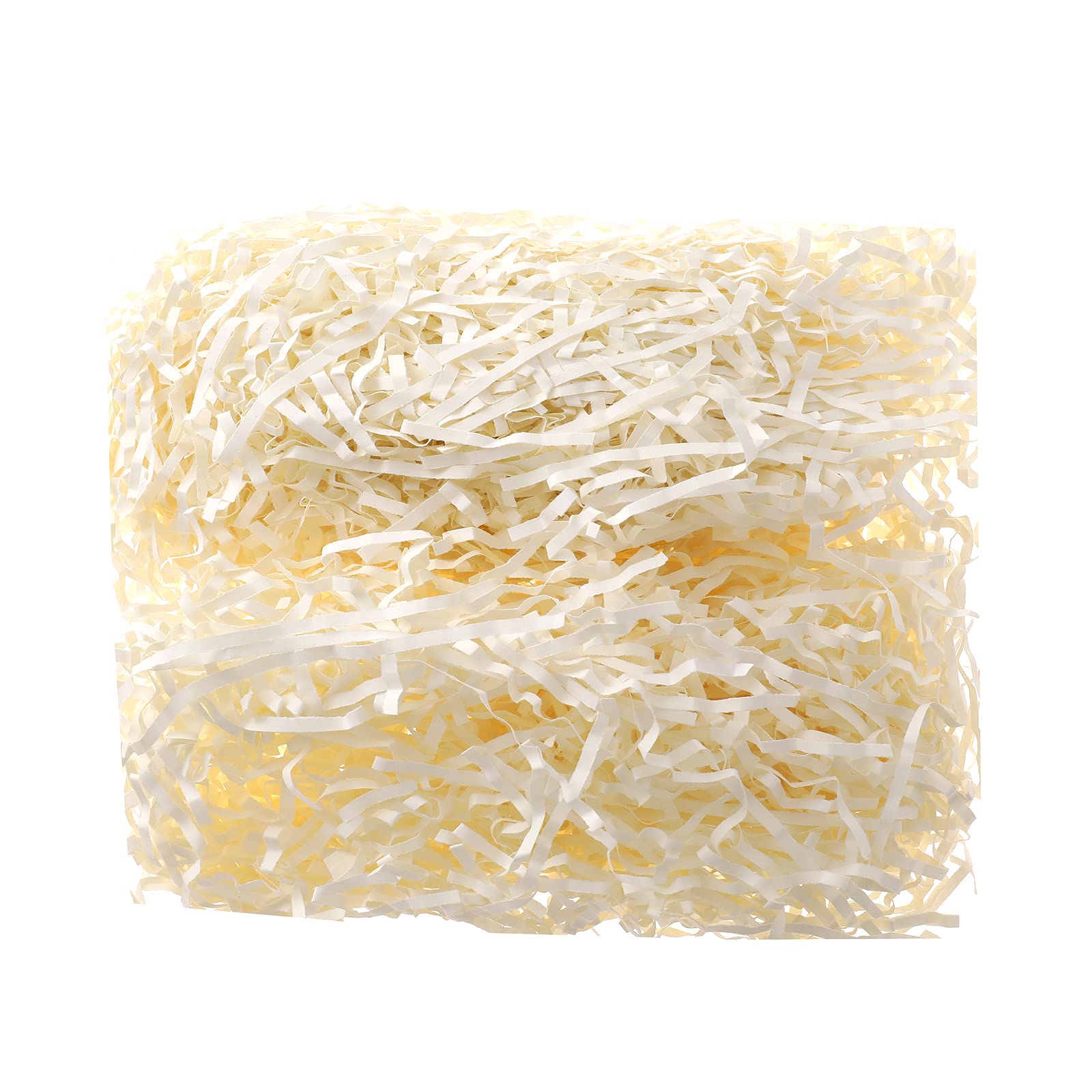 REDDOTGIFT® 50 Gram Crinkle Cut Paper Shred Filler Eco-friendly Confetti Crinkle Cut Paper Filling Shredded Paper for Gift Wrapping & Basket Filling (Offwhite, 50 gram)