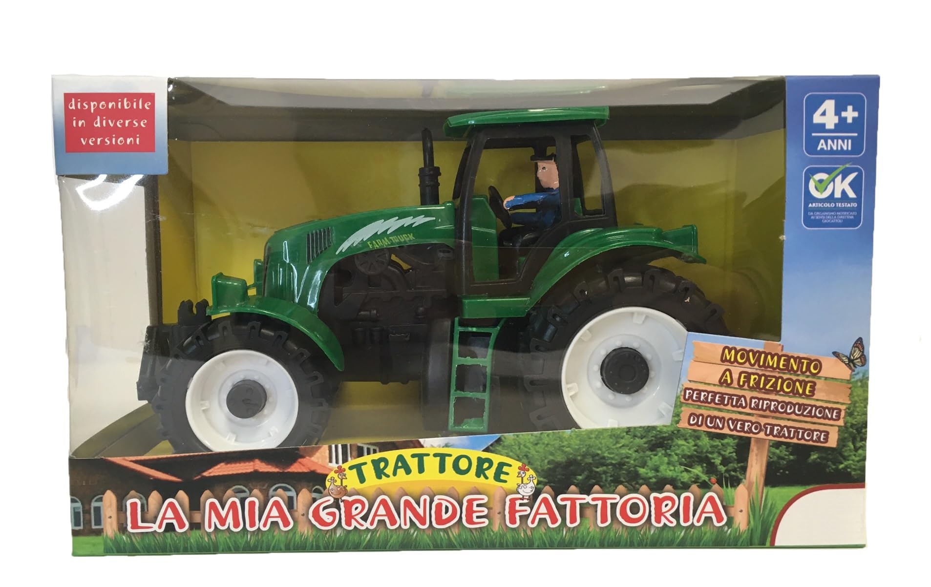 Tractor de juguete con movimiento de fricción sin remolque, tractor agrícola, grande, 21 cm, ruedas dentadas, juego de granja, juguete para niños, modelo de tractores, colores surtidos color aleatorio Tractor de juguete con movimiento de fricción sin remolque, tractor agrícola, grande, 21 cm, ruedas dentadas, juego de granja, juguete para niños, modelo de tractores, colores surtidos color aleatorio