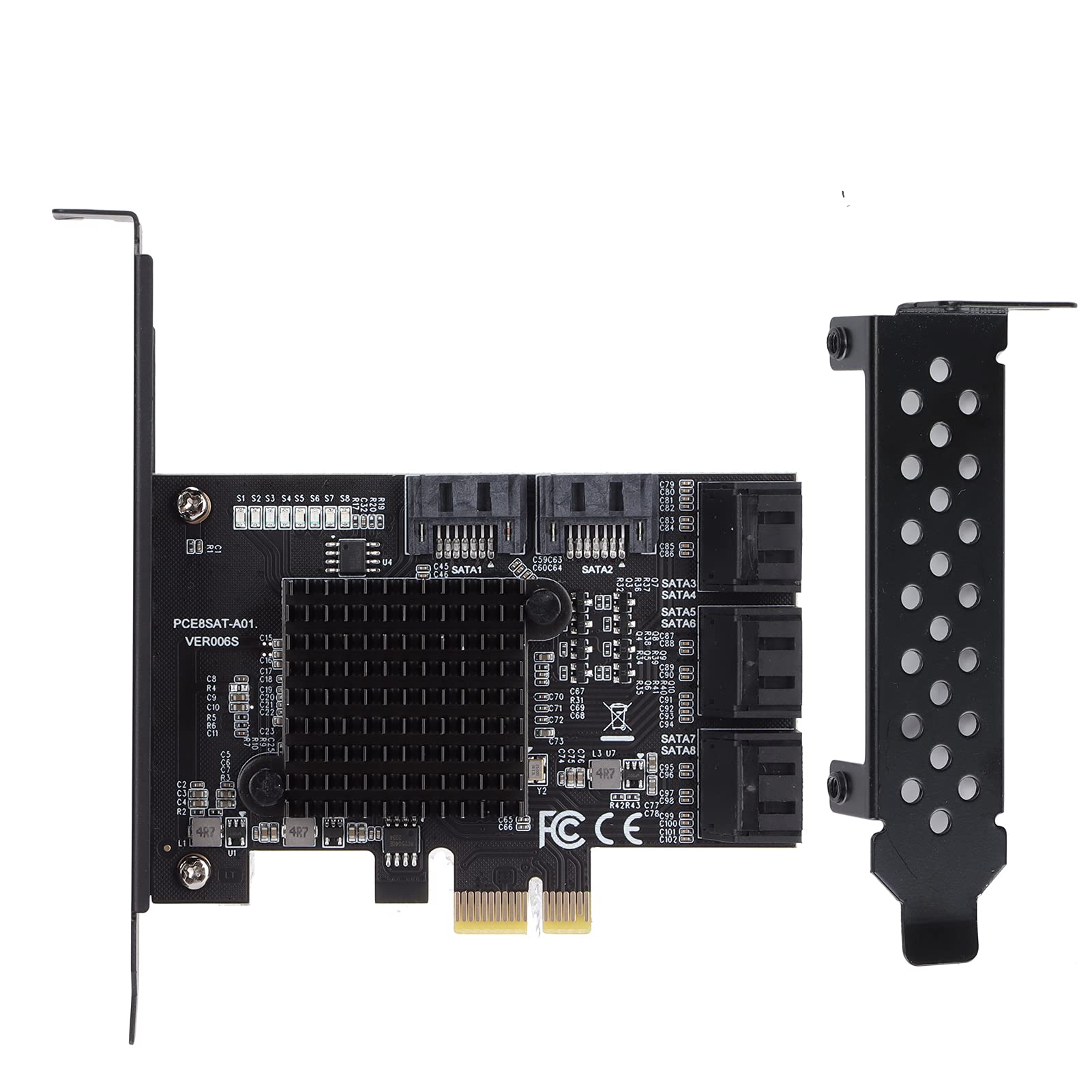 Kontroler Sata Pci Pci E do Karty rozszerzeń Kontrolera Sata3.0 8-portowa Karta rozszerzeń Interfejsu Sata3.0