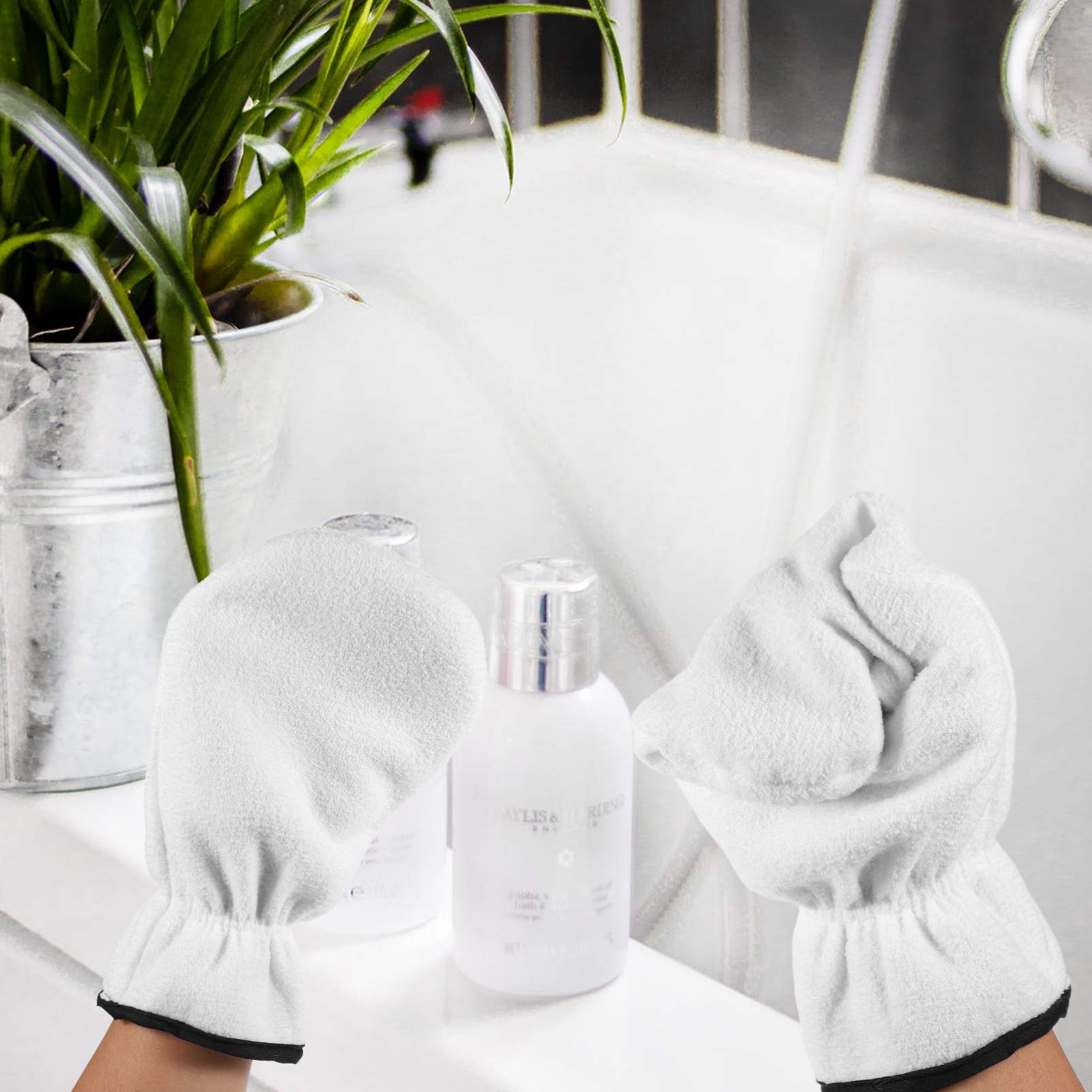 minkissy 2 Pairs Moisturizing Glove Set for Women Spa Gloves Hand Cream Mittens for Daily Skin Care