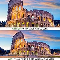 Vista 7 de Tectra 52MM 0.43x Lente Profesional de Gran Angular HD (Porción Macro) para Cámaras Nikon DSLR D3300 D3200 D3100 D5500 D5300 D5200 D5100 D7100 D7000