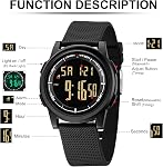 Mens Digital Sports Watch LED Screen Large Face Military Watches for Men Waterproof Casual Luminous Stopwatch Alarm Simple Army Watch Fashion Wrist Watch for Men