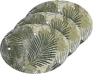 susiyo Watercolor Tropical Palm Leaves Camo Scrub Sponges Multi-Use Scrubbing Sponge for Cleaning Kitchen Washing Dishes & Bathroom (Set of 3)