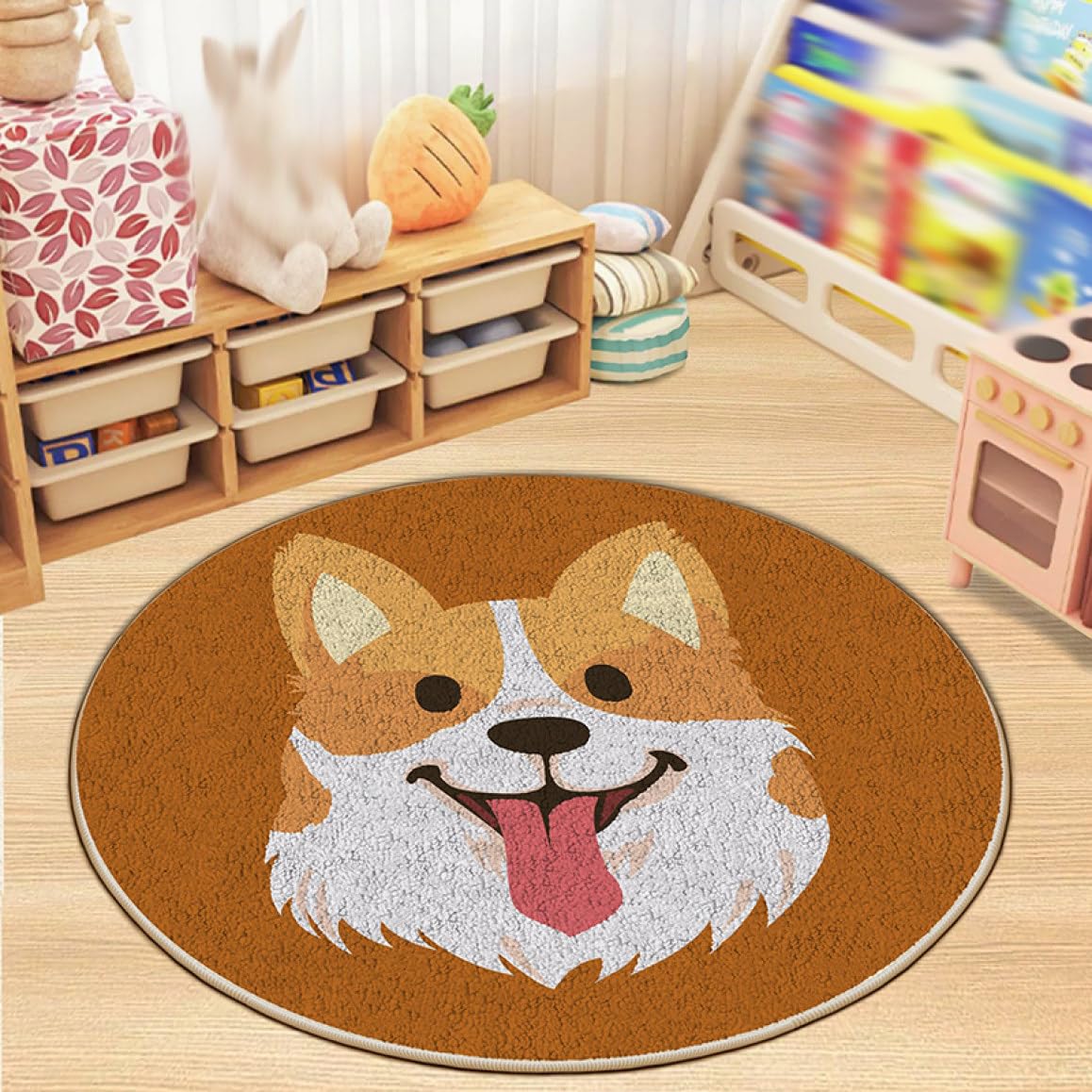 Amazon｜[XLOYP] ラグ 動物 80cm かわいい 北欧 デザイン05 カーペット 
