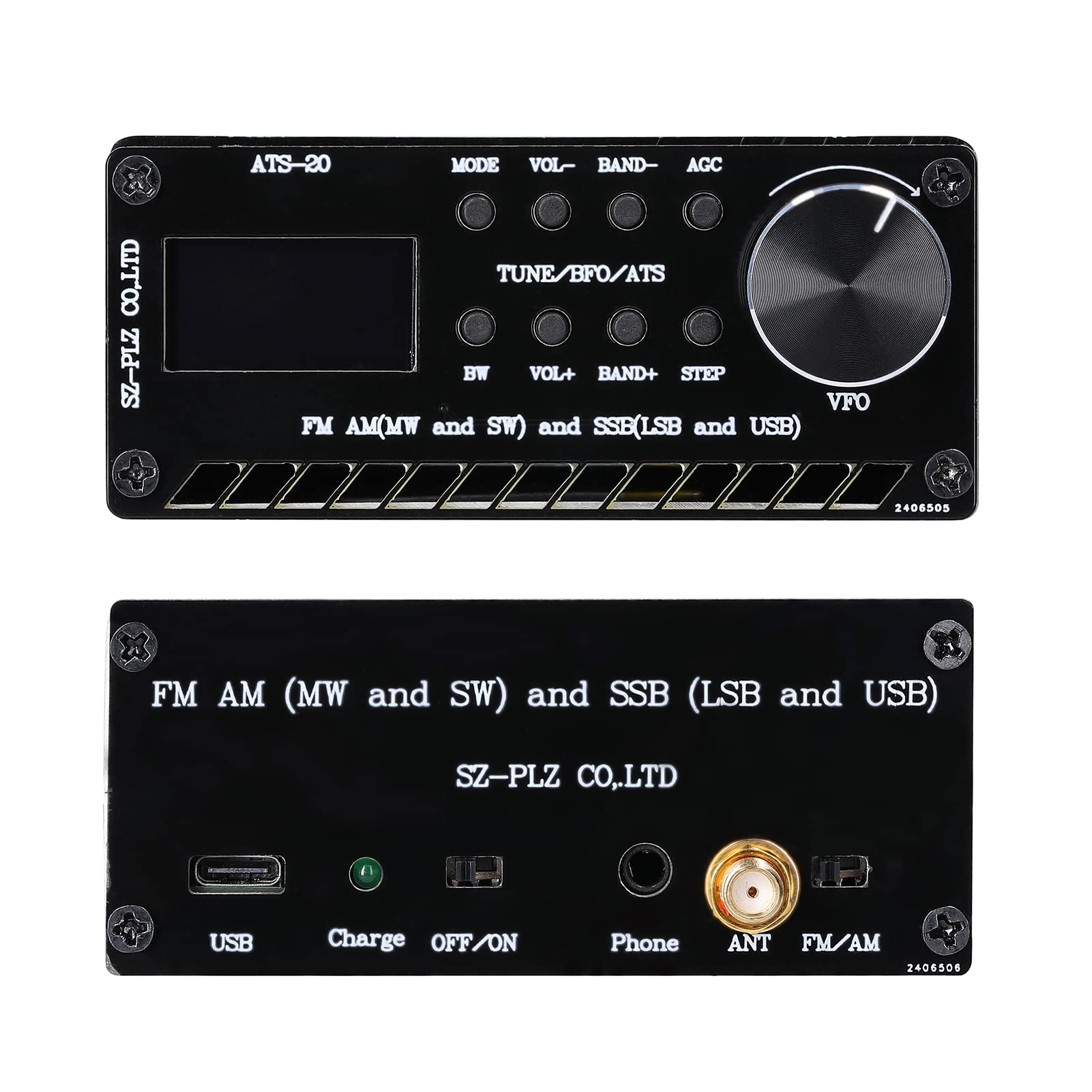 Récepteur à Bande complète ATS-20 SI4735, FM AM (MW et SW) SSB (LSB et USB), Couvrant Les Bandes de Amateur commerciales
