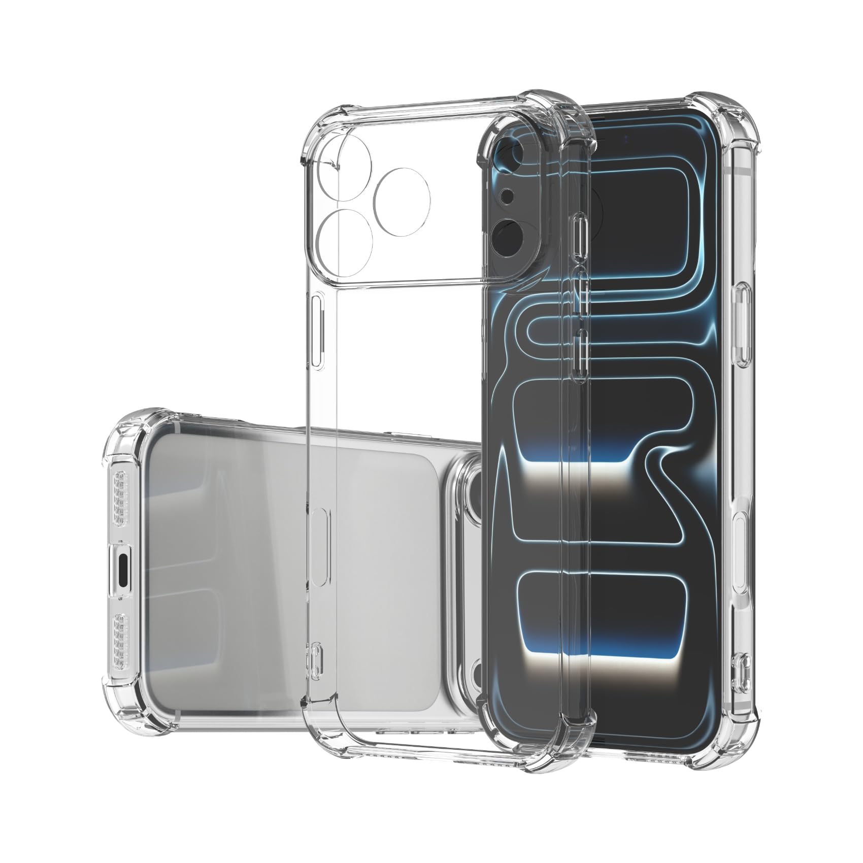 iPhone 17 Pro 用 ケース クリア いPhone 17Pro 対応 カバー TPU アイフォン 17 プロ 適用 スマホケース 透明 バンパー ストラップホール 衝撃吸収 薄型 SMPURF SPCI17P