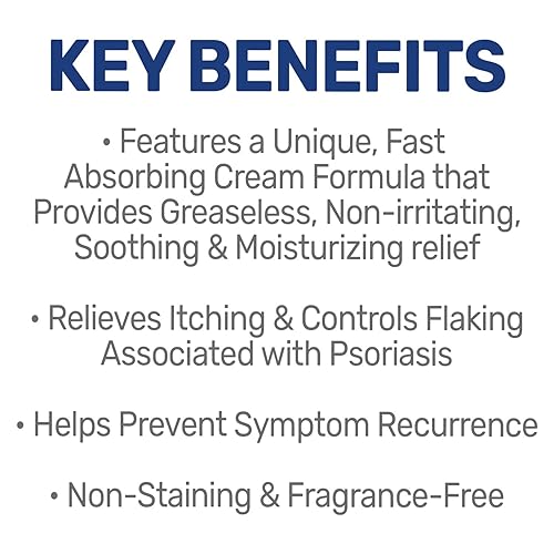 Miniatura 7 de MG217 Crema hidratante medicada para la psoriasis con 3% de ácido salicílico, multisíntoma, sin fragancia, 3.5 onzas líquidas