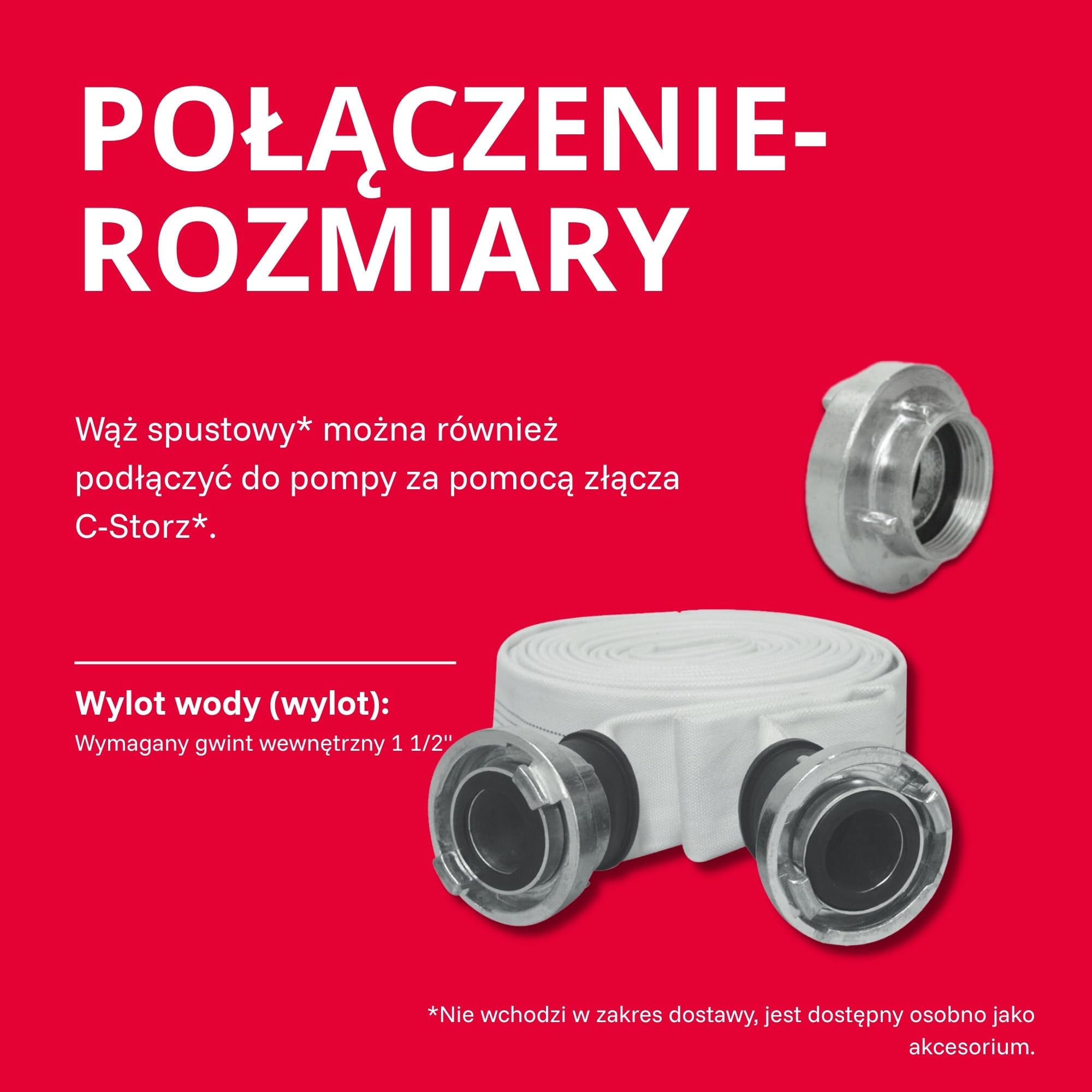 T.I.P. TVX 12000 Pompa Zanurzeniowa do Wody Brudnej + T.I.P. 31008 Wąż Odwadniający do Pomp Zanurzeniowych 10 m