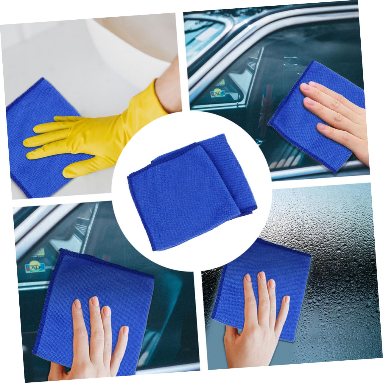 FRCOLOR 50piezas Paños De Limpieza De Microfibra Toalla De Microfibra para Lavado De Autos Torre De Limpieza