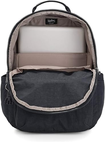 Miniatura 3 de Kipling Mochila para laptop Seúl L sólida para mujer, BLUE BLEU 2, L, Seoul - Mochila para laptop de 15 pulgadas, duradera, espaciosa con correas