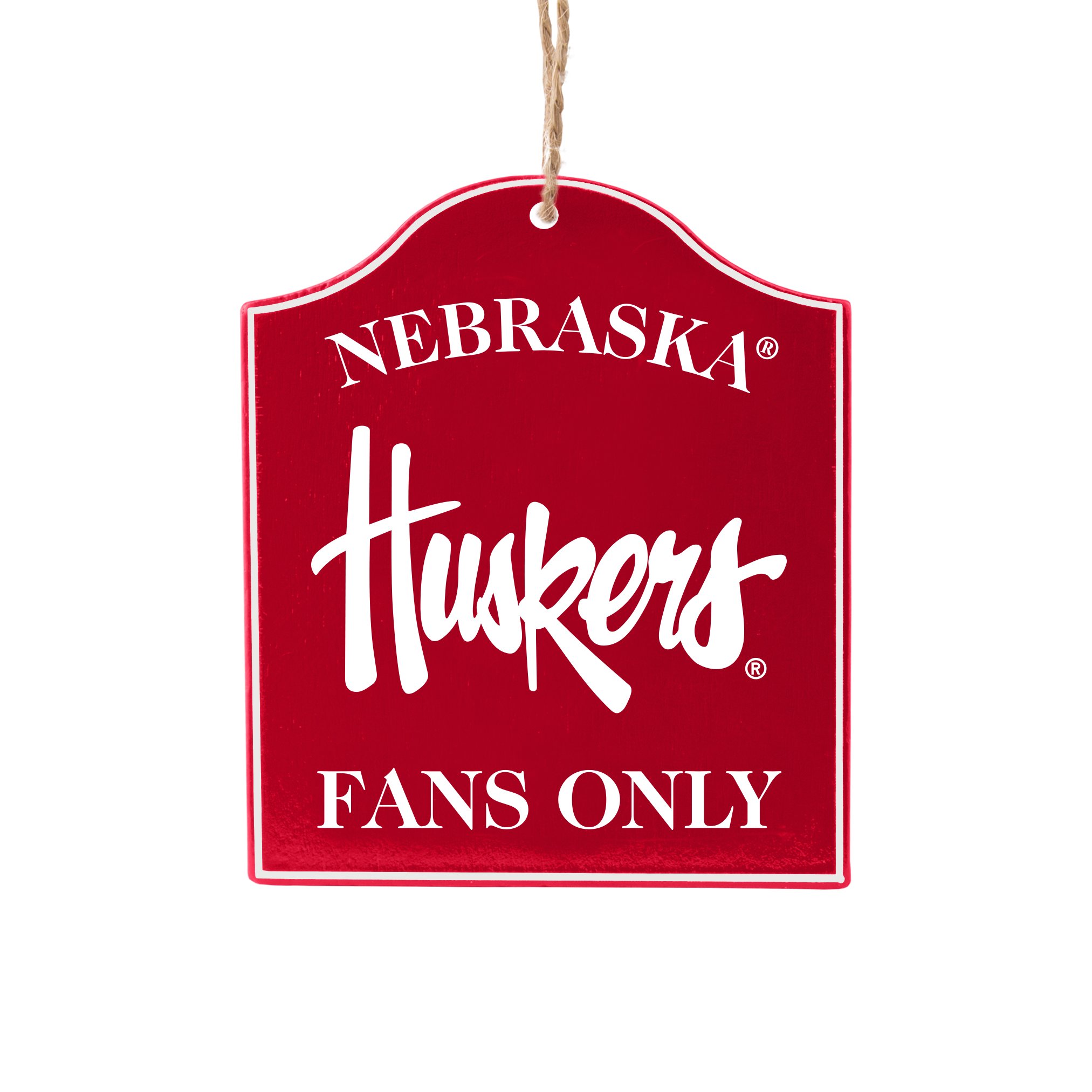 Boelter Brands NCAA Nebraska Cornhuskers Wooden Fan Sign Ornament