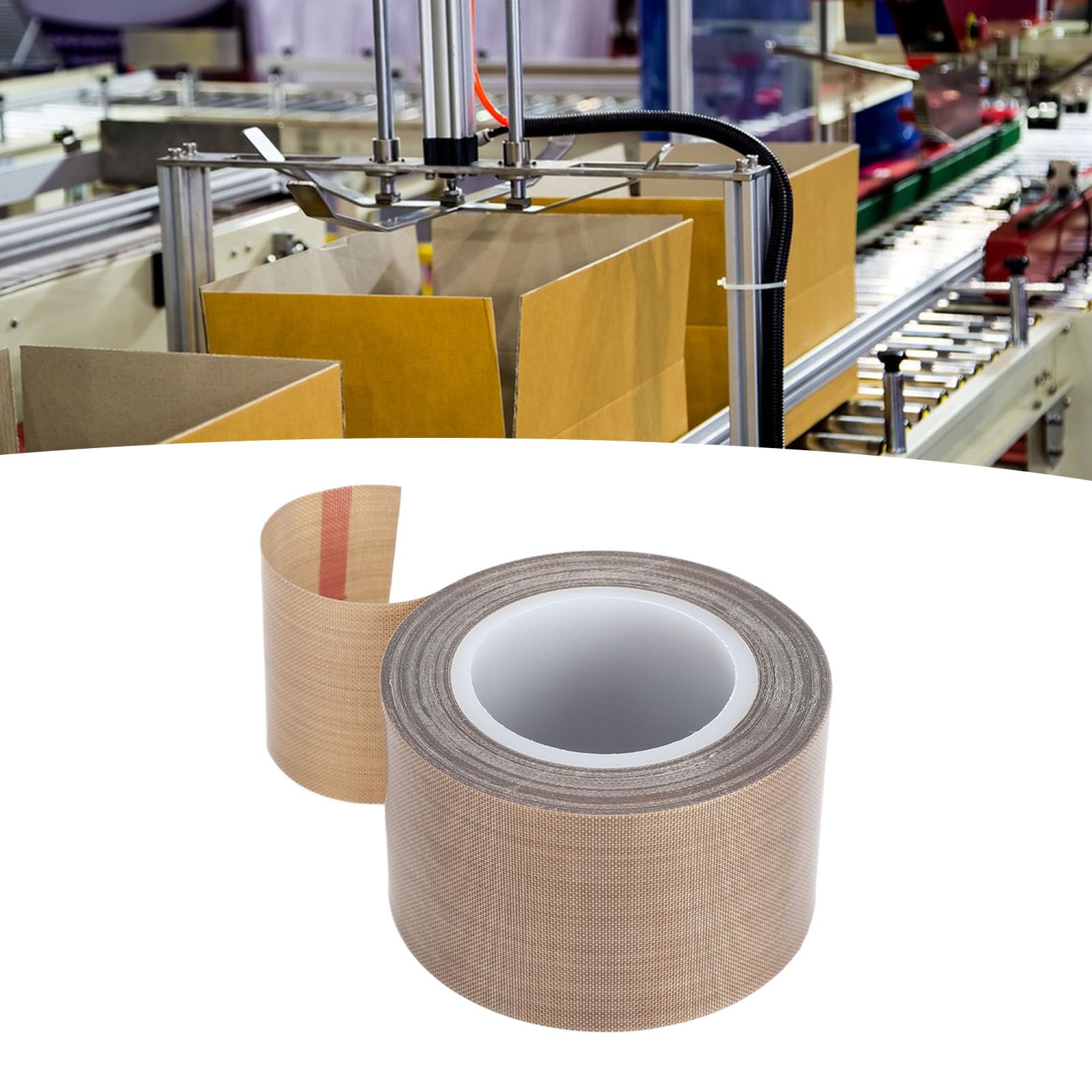 Allecto Plus - 2 rollen isolerende PTFE Tape voor vacuüm Sealer - 55mm x 10m bruin