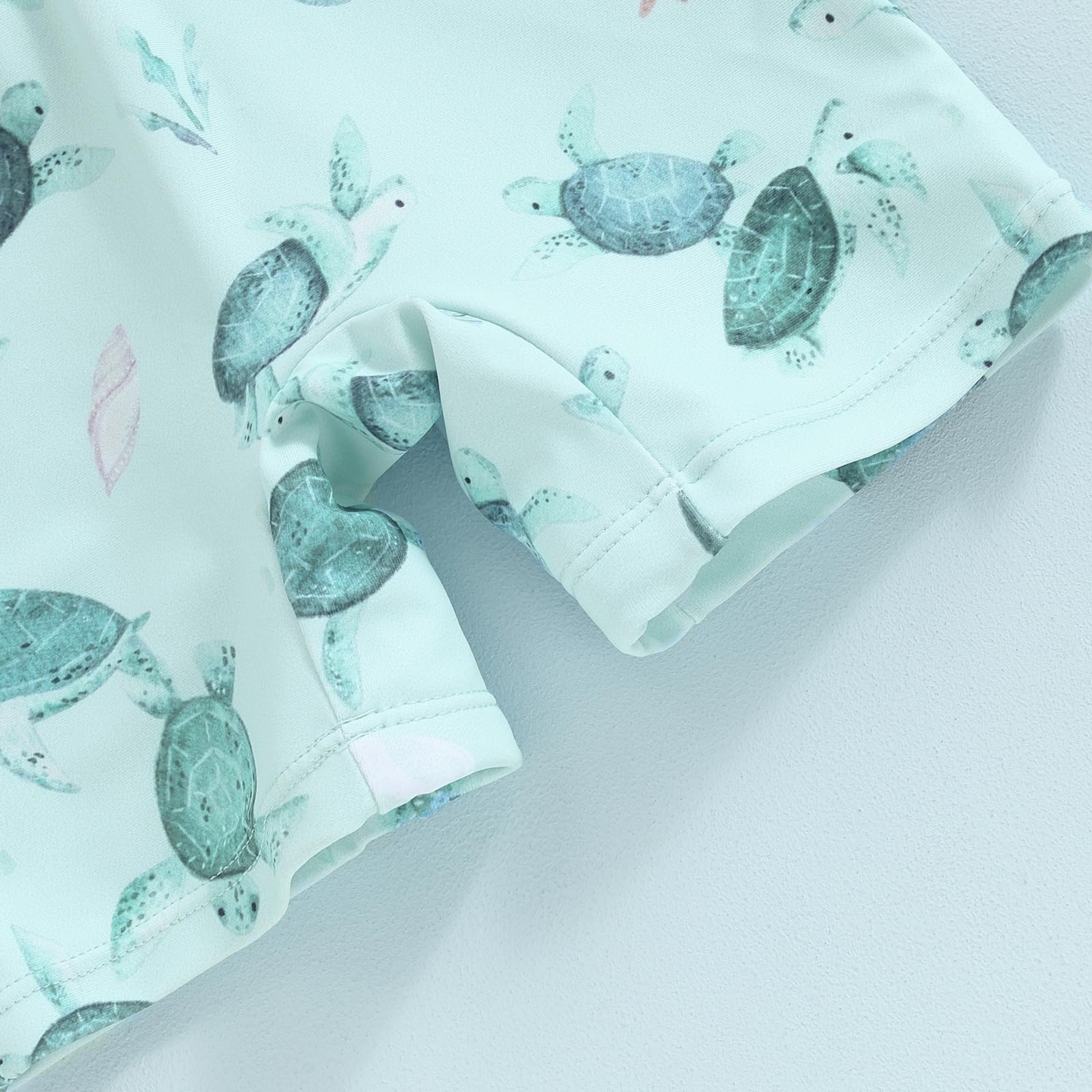 JENJON Traje de Baño de Una Pieza de Manga Larga para Bebé Niños Estampado con Cremallera Piscina Rashguard con Sombrero 2Pcs Infantil Ropa de Playa 6M-3 Años — view 4