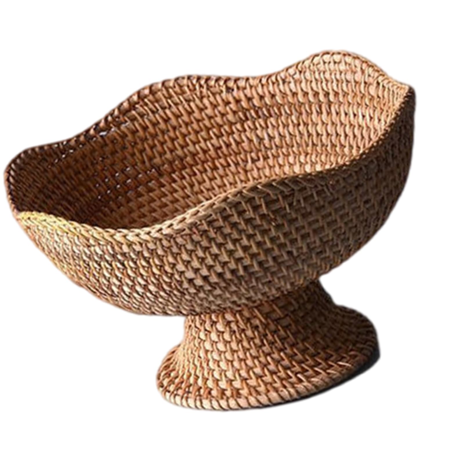 Yhplxyuus Weave Flexible Storage Bowl Organic Countertop Tray for Dough Display Fruit Treat Organization Kitchen Storage Planner