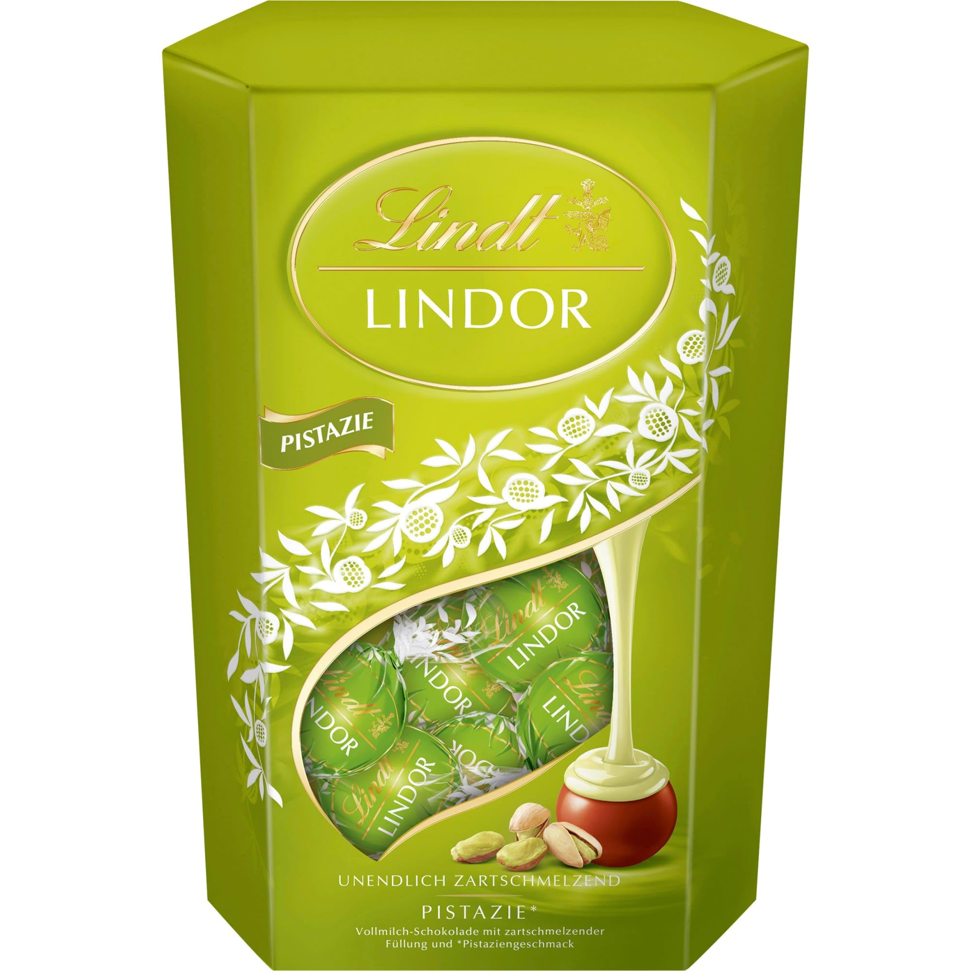 Lindt Schokolade | LINDOR Kugeln Pistazie, 500g Cornet, Geschenk – Amazon Angebot