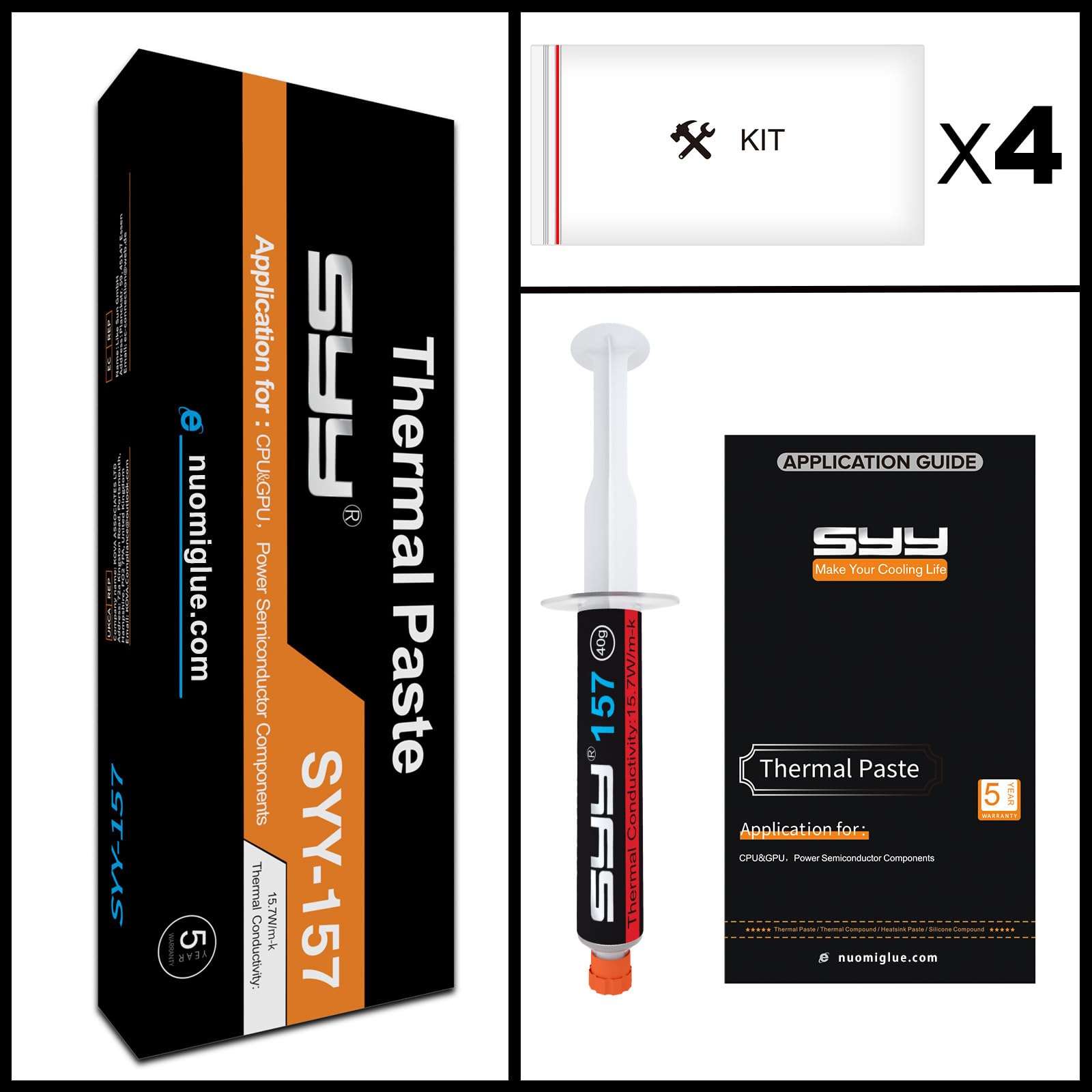 SYY Pasta Termica 40g con 6 Toolkit