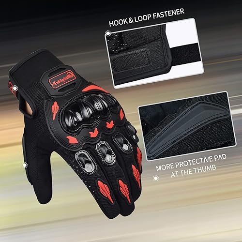 Miniatura 8 de ELCYCO Guantes de motocicleta para mujer con pantalla táctil, para verano, motocicleta, motocross, para carreras de carretera, ciclismo, escalada y
