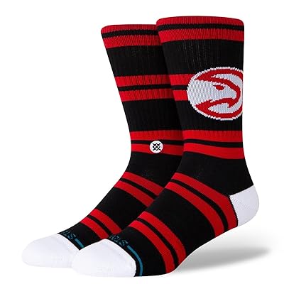 Stance Prep Atlanta Hawks Crew Cut Socks Shoes Black
