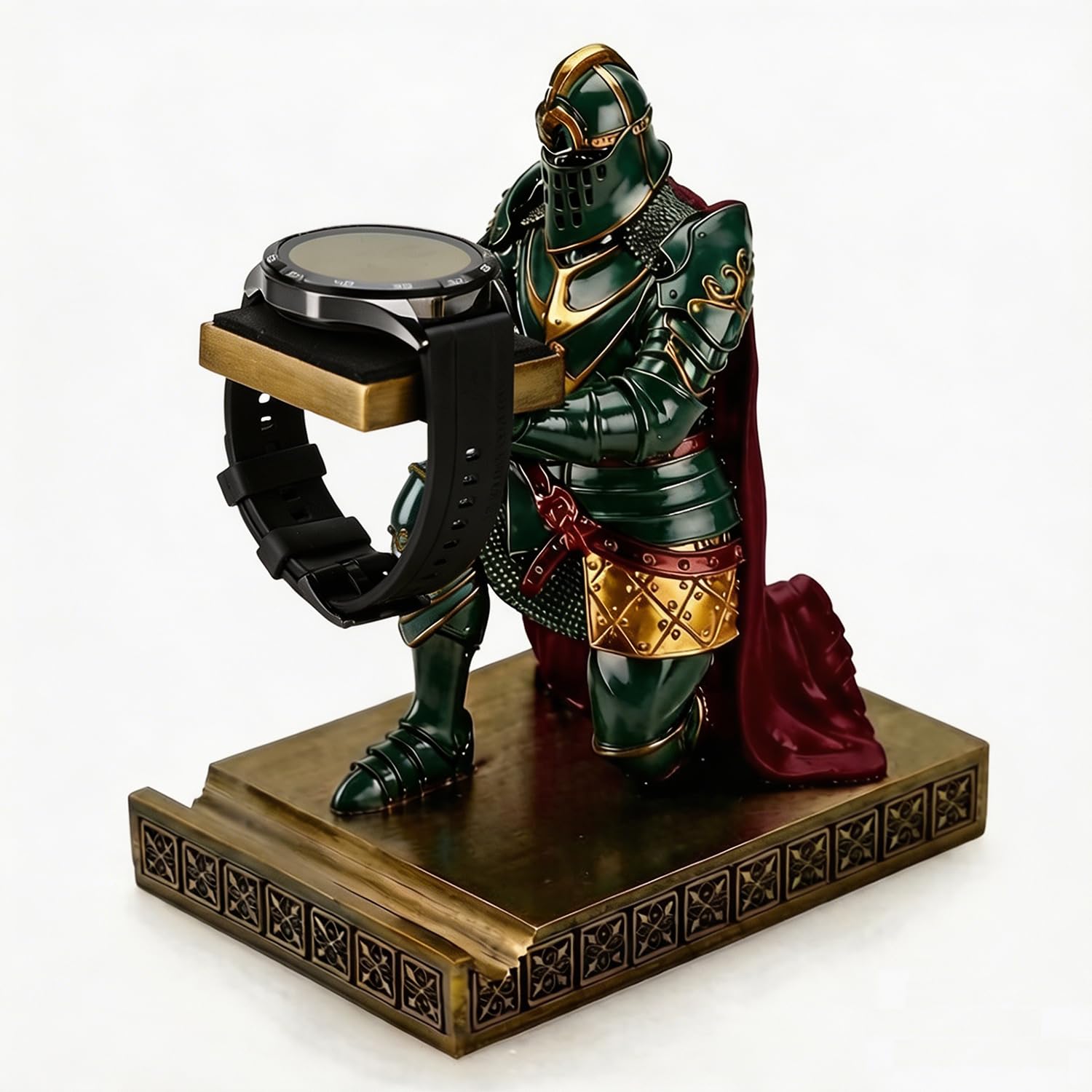 King's Guard Présentoir pour montres, lunettes, bijoux, bracelets, colliers - En résine - Pour bureau et maison - Vert