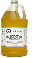 LaAlmona Ultimate Glide Massage Oil - 1 Gallon Refill Jug, All-Natural Non-Greasy Professional Blend