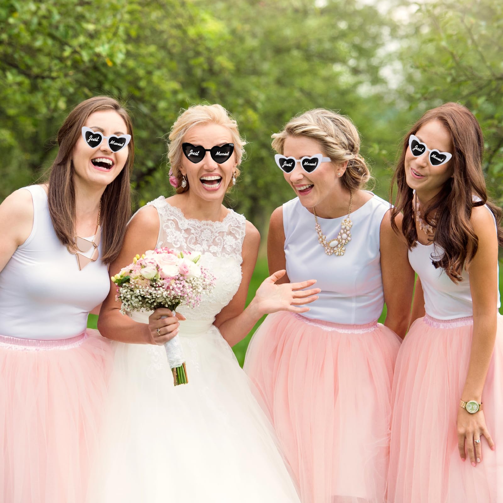 12 Herz Sonnenbrille Partybrille Set DIY Herzbrille mit 2 Stift, Sonnenbrille Hochzeit JGA Brillen Hippie Herzförmige Brille Herzform Brille für Party Hochzeit Karneval Halloween