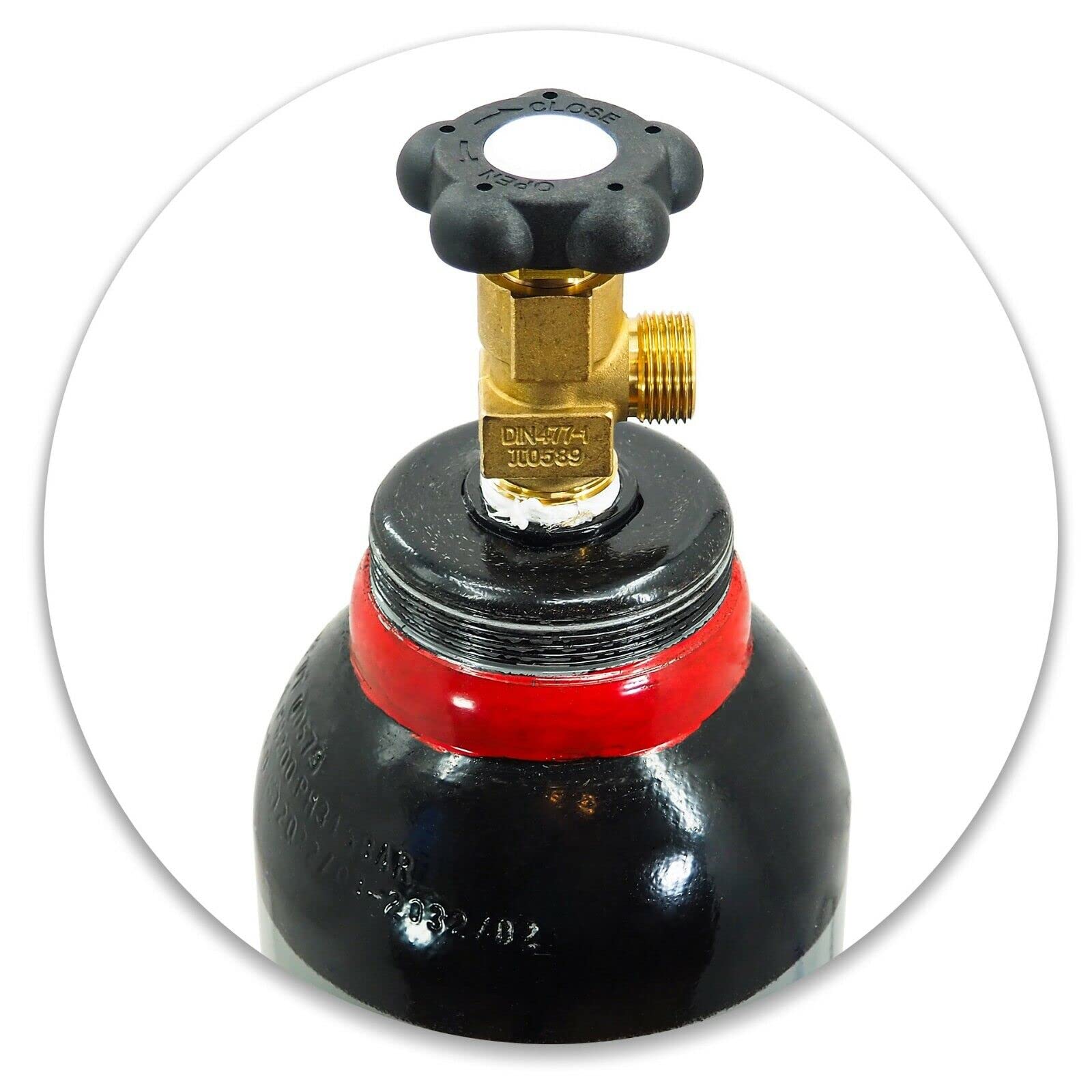 STICKSTOFF NH5 Gasflasche 10 Liter 2,0m3 Klimaanlagen Reifenaufblasen + Minderer 40bar