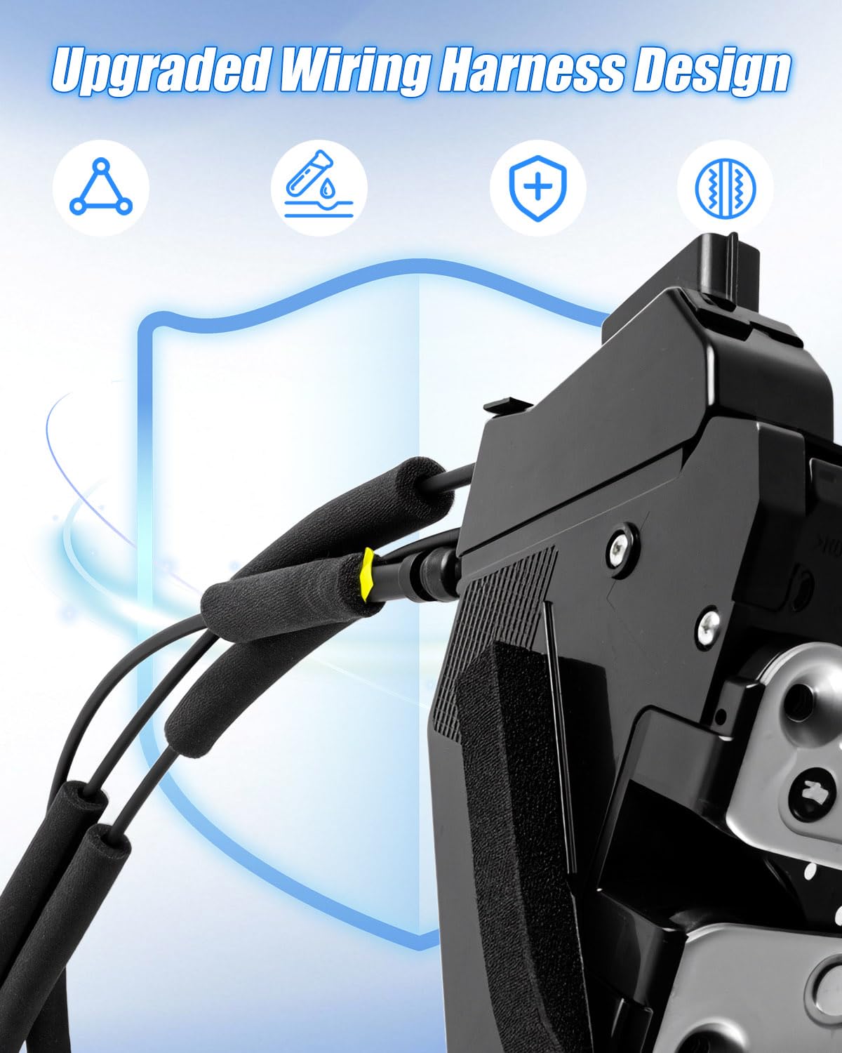 Power Door Lock Actuator with Cables Fit for Nissan Pathfinder 2018-2020, Door Latch Lock Actuator Repalce 80501-9PM0A 80501-9PM0B DL390, Front Left Driver Side Door