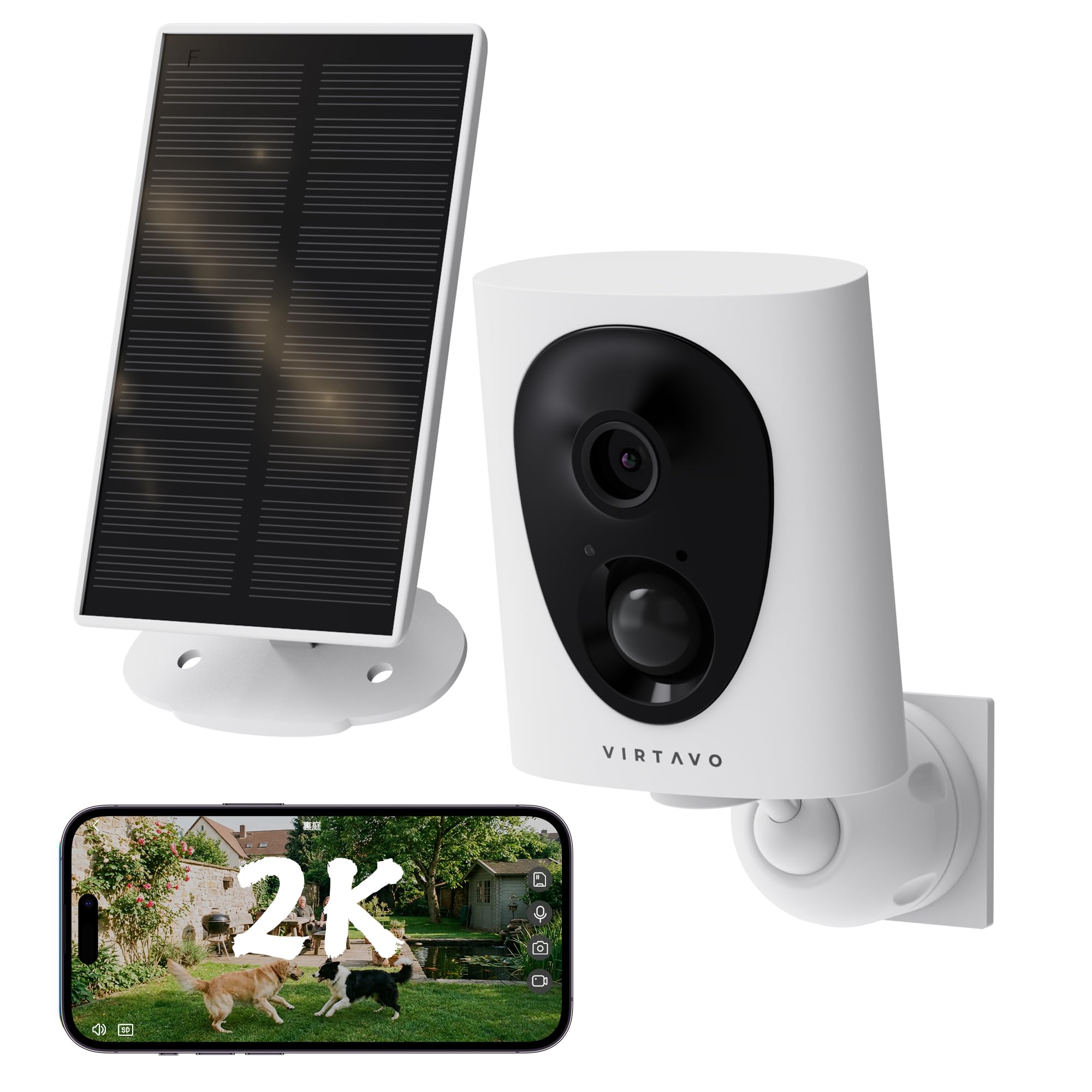 ソーラー防犯カメラ 見守りカメラ ペットカメラ 監視カメラ 屋外内カメラ Amazon.co.jp: virtavo 防犯カメラ 屋外 ソーラー ワイヤレス 充電式